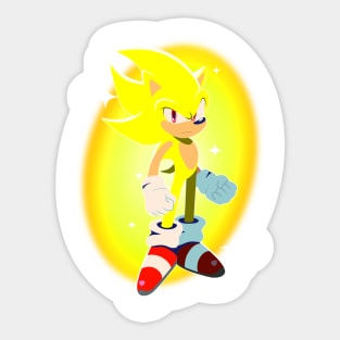 Super Sonic in Rise of the Wisps style Sticker